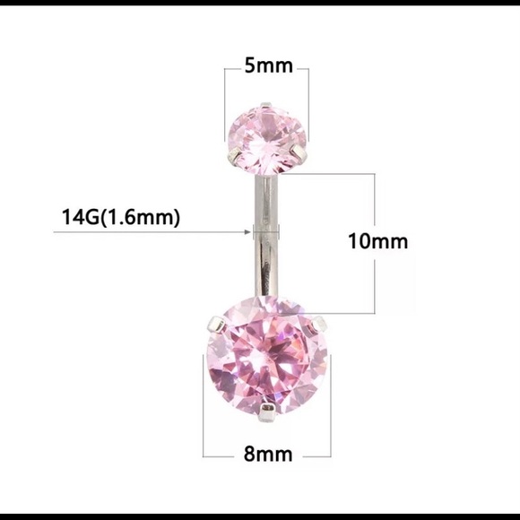 NEW Double Trouble Navel Piercing Duo Set - Belly Piercing - Picture 3 of 5